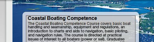 Coastal Boating Competence Course